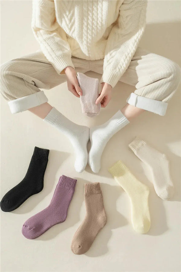 Chaussettes femme en laine lot de 3
