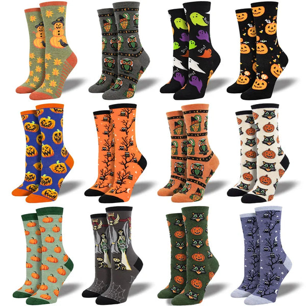 Chaussettes unisexes Halloween lot de 2