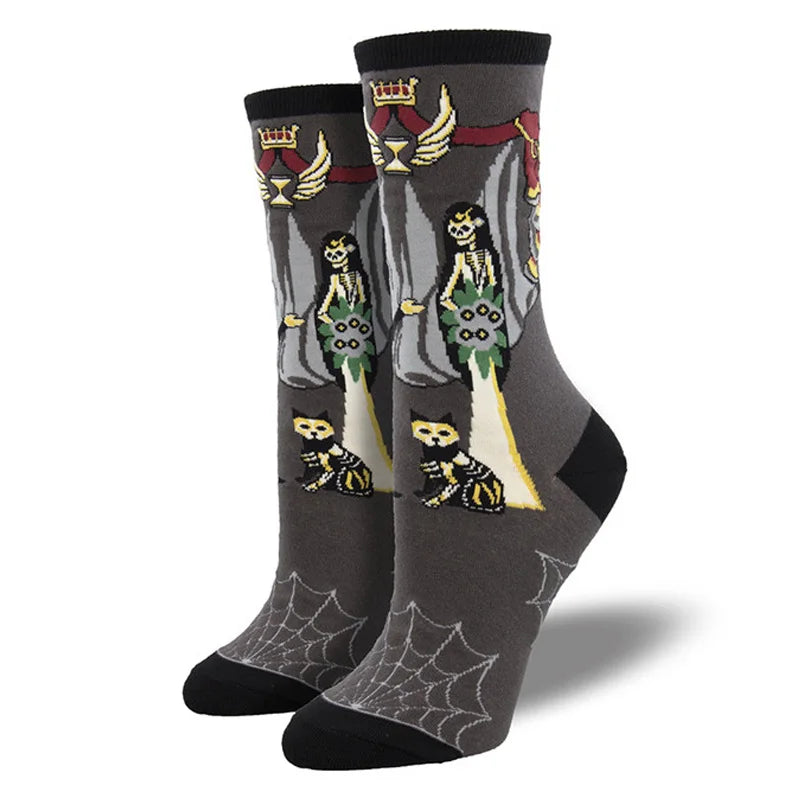 đ Chaussettes unisexes mi-hautes spĂ©cial Halloween (2 paires) Get ta chaussette Get ta chaussette