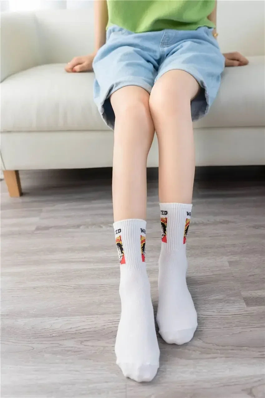 Chaussettes manga – Luffy & Chopper (One Piece)