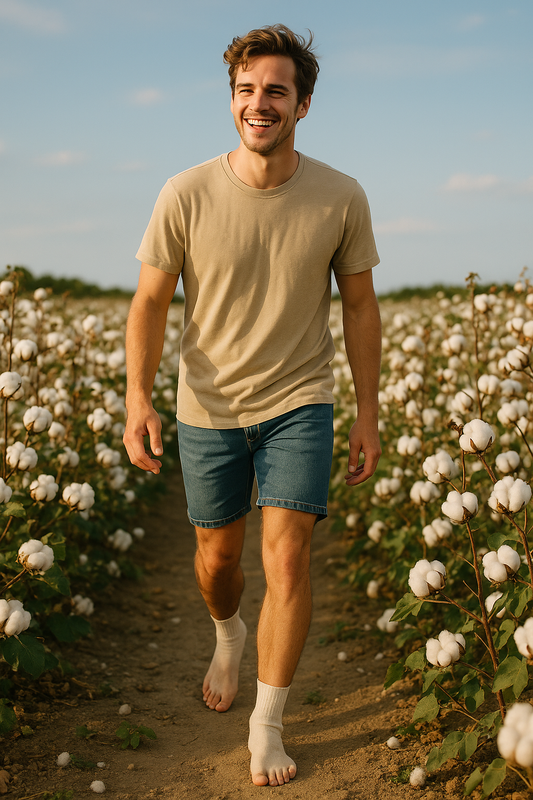 Hommes ce baladant dan t un chant de coton avec des chaussettes en cotton