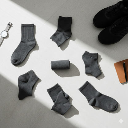 Calcetines invisibles para hombre – Paquete de 5 o 10 pares