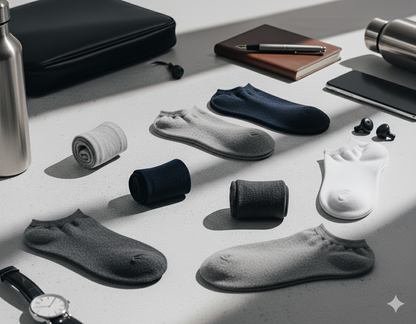 Calcetines invisibles para hombre – Paquete de 5 o 10 pares