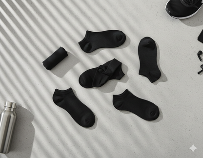 Calcetines invisibles para hombre – Paquete de 5 o 10 pares