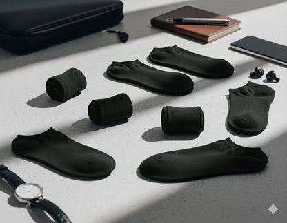 Calcetines invisibles para hombre – Paquete de 5 o 10 pares