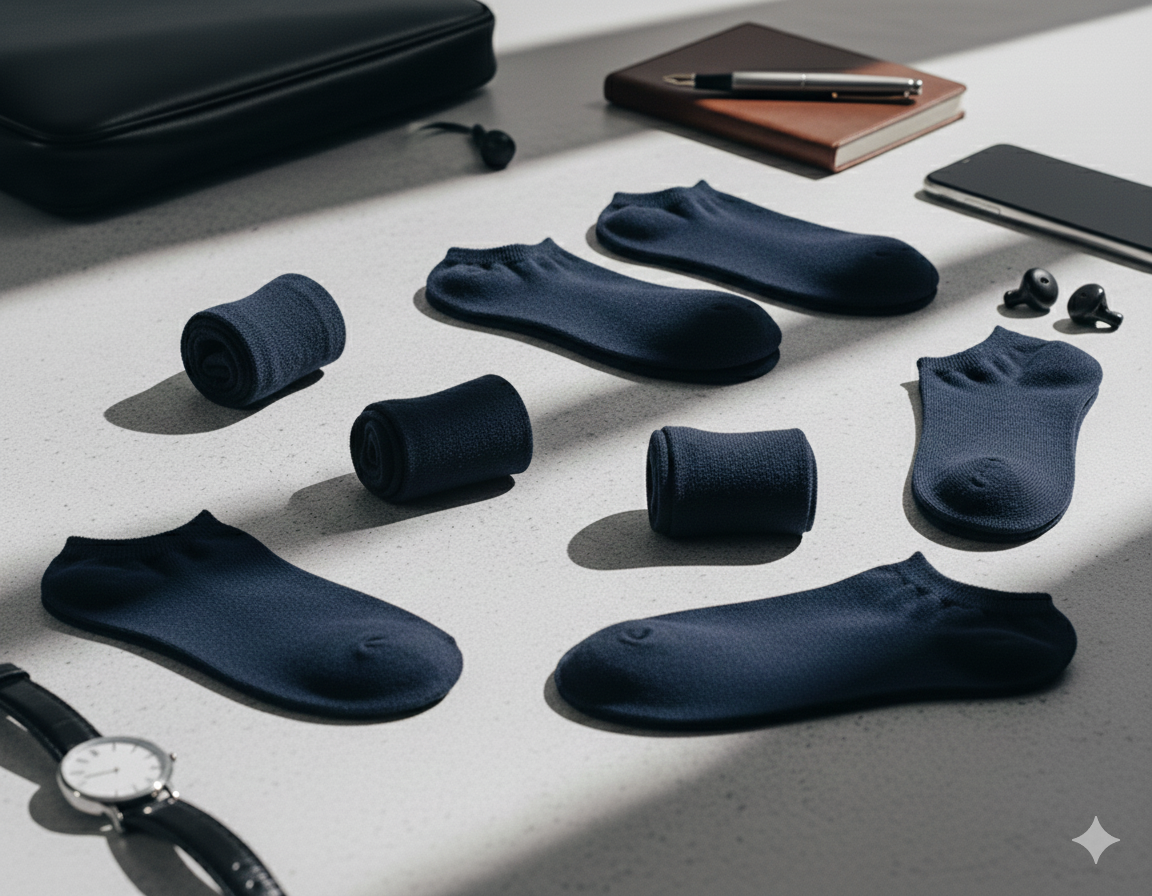 Calcetines invisibles para hombre – Paquete de 5 o 10 pares