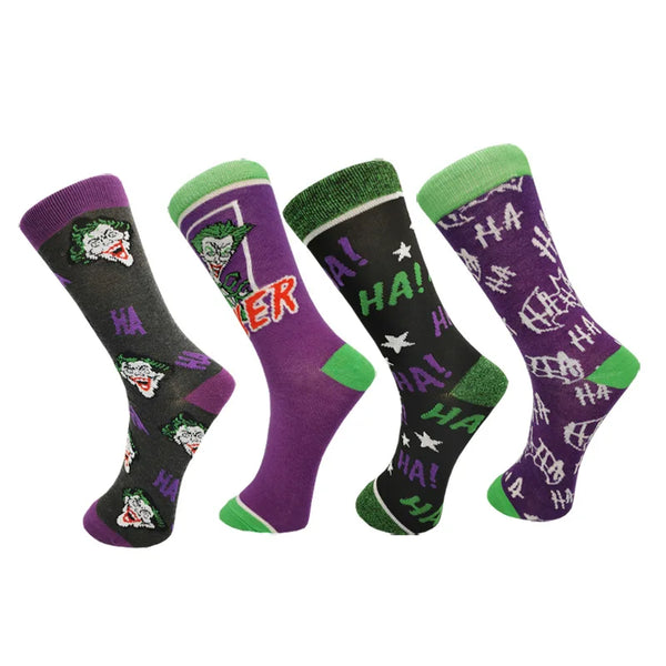 Chaussettes style clown colorées lot de 4