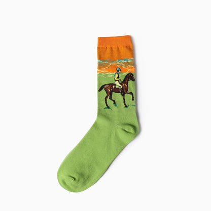 Chaussettes artistiques Van Gogh – peintures célèbres