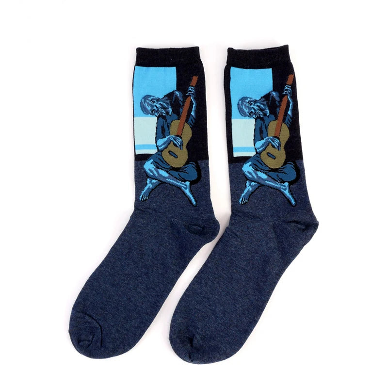 Chaussettes artistiques Van Gogh – peintures célèbres