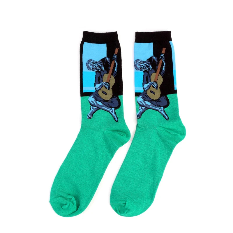 Chaussettes artistiques Van Gogh – peintures célèbres