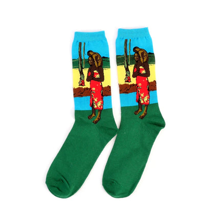 Chaussettes artistiques Van Gogh – peintures célèbres