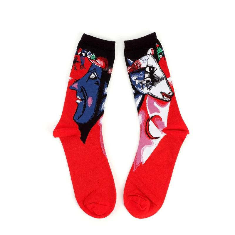 Chaussettes artistiques Van Gogh – peintures célèbres