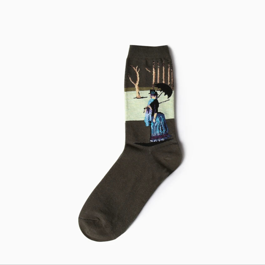 Chaussettes artistiques Van Gogh – peintures célèbres