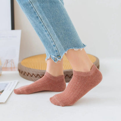 Socquettes femme multicolores – coloris rose, marron et gris – Get ta chaussette