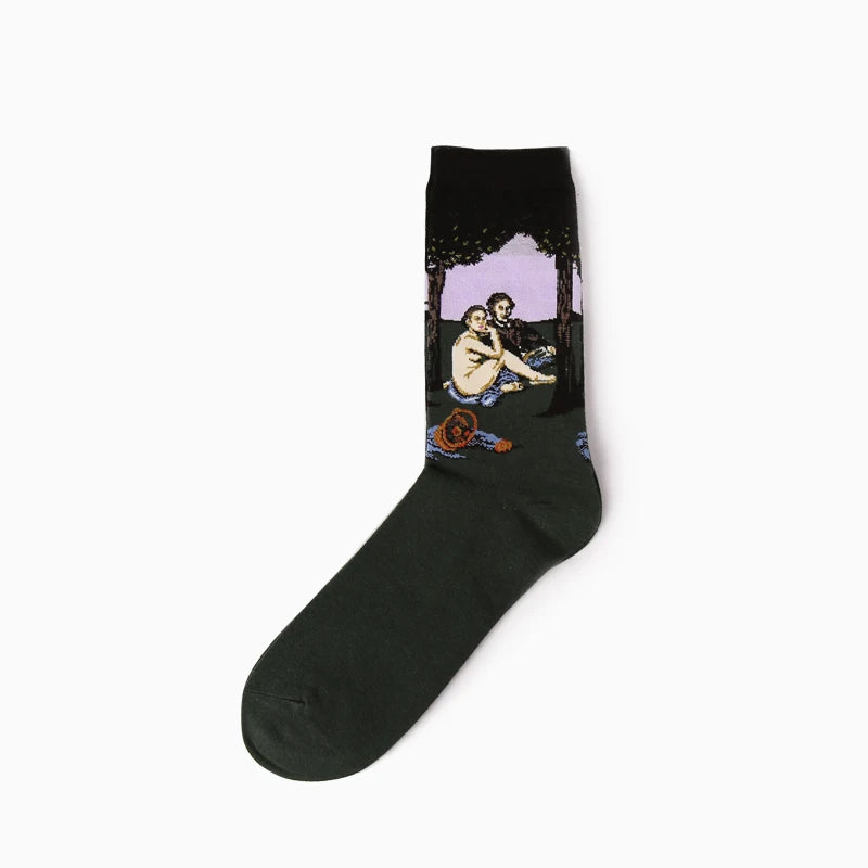 Chaussettes artistiques Van Gogh – peintures célèbres