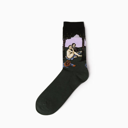 Chaussettes artistiques Van Gogh – peintures célèbres