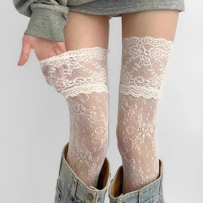 Chaussettes résille dentelle femme – style lolita JK