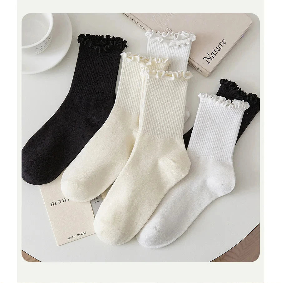 Chaussettes à volants femme