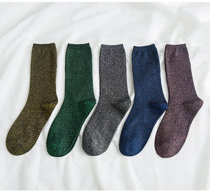 Chaussettes femme à paillettes  – Style kawaii & streetwear