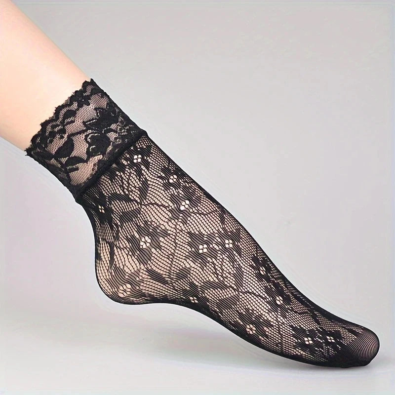Lot chaussettes invisibles dentelle – 1 à 6 paires