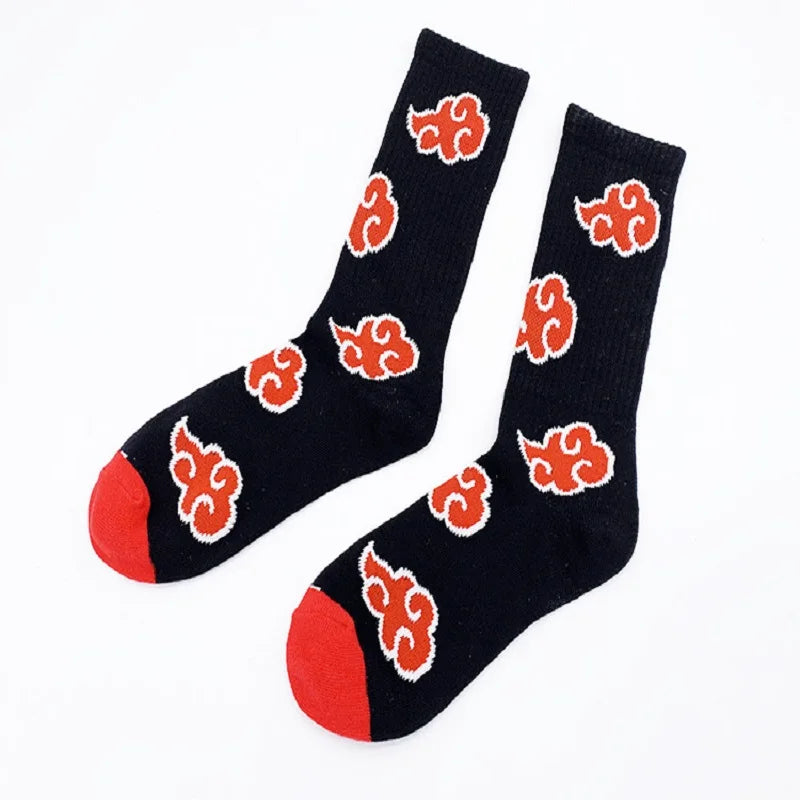 Chaussettes Akatsuki anime – style ninja haute qualité