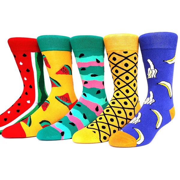 Lot de 5 paires de chaussettes à motifs colorés
