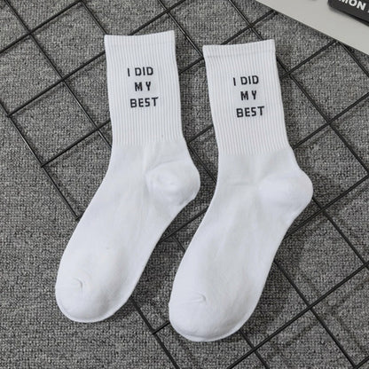 Chaussettes jacquard streetwear – Life is a joke, No drama please – Get ta chaussette