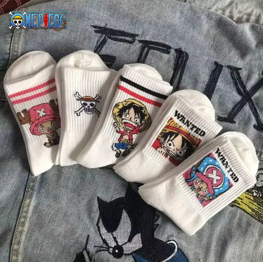 Lot 5 chaussettes anime One Piece – Luffy Chopper