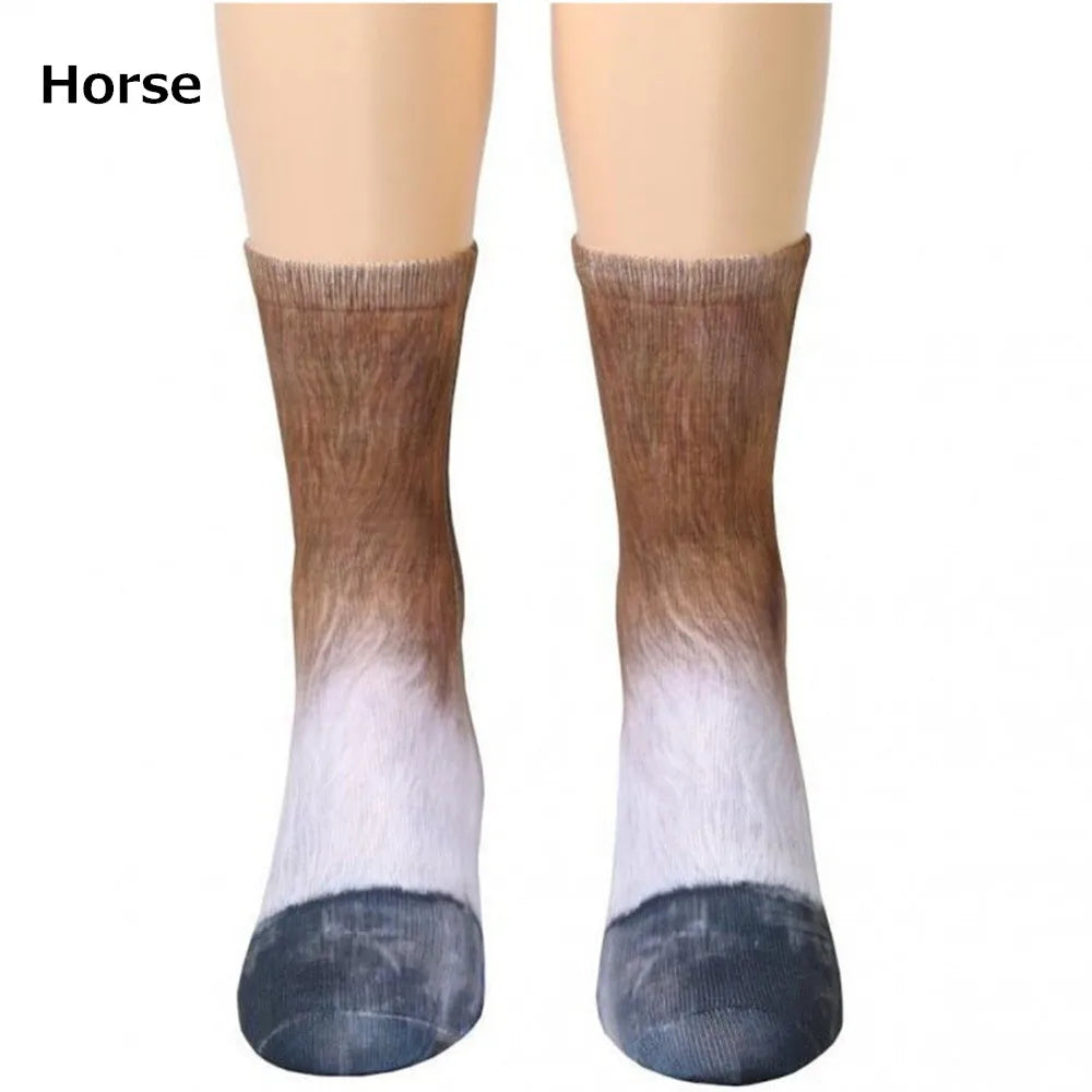 Chaussettes 3D pattes d'animaux – chat, chien, dinosaure