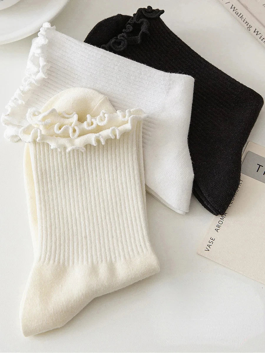 Chaussettes à volants femme
