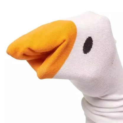 Chaussettes tête d'oie drôles
