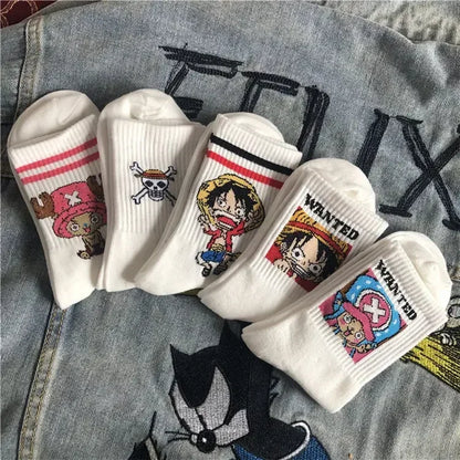 Chaussettes manga – Luffy & Chopper (One Piece)