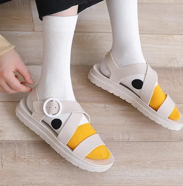 Chaussettes tête d'oie drôles