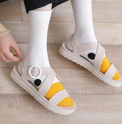 Chaussettes tête d'oie drôles