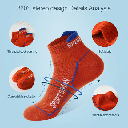 Chaussettes sport homme mesh respirant