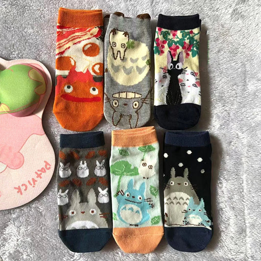 Chaussettes anime chat Jiji – illustration japonaise kawaii