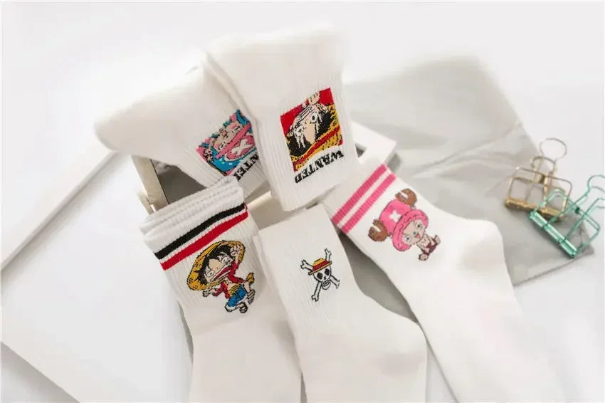Chaussettes manga – Luffy & Chopper (One Piece)