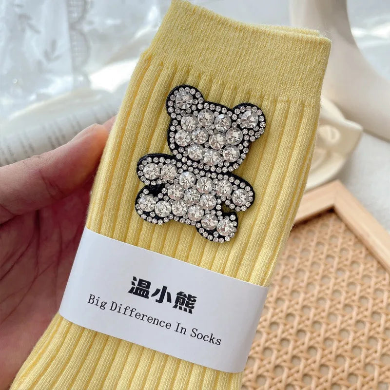 Chaussette ourson brillant – vue de détail
