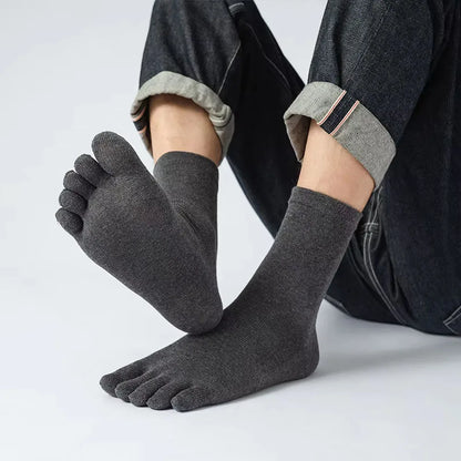 Lot 5 paires chaussettes à doigts sport – coloris café, marine, kaki, gris – Get ta chaussette