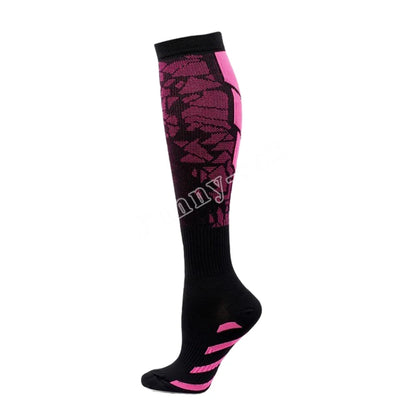 Chaussettes compression unisexes portées