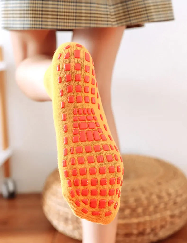 Children Adults Anti-Slip Socks Parent-Child Trampoline Boys Girls Sock Cotton Elasticity Sports Boys Outside Kids Family Sock Get ta chaussette  Get ta chaussette