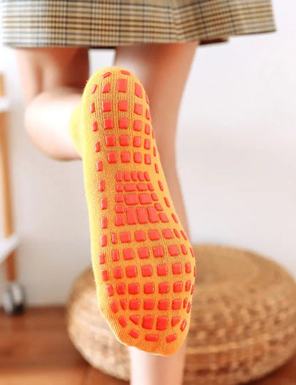 Children Adults Anti-Slip Socks Parent-Child Trampoline Boys Girls Sock Cotton Elasticity Sports Boys Outside Kids Family Sock Get ta chaussette  Get ta chaussette