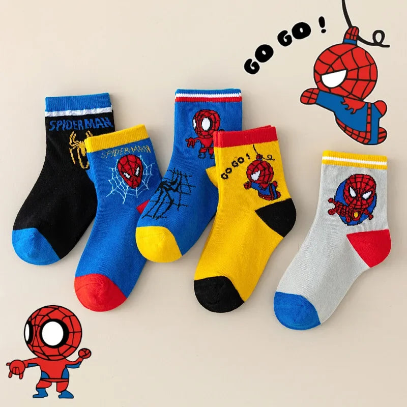Chaussettes Spiderman mi-jambe 1-12 ans – portées