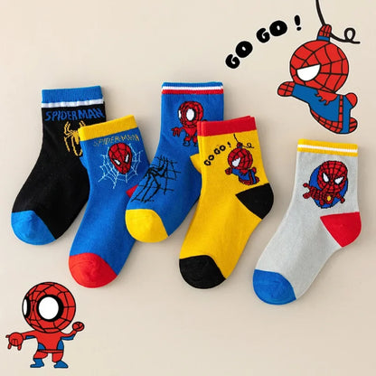 Chaussettes Spiderman mi-jambe 1-12 ans – portées
