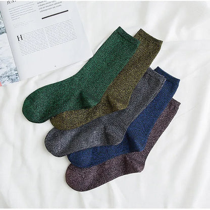 Chaussettes femme à paillettes  – Style kawaii & streetwear