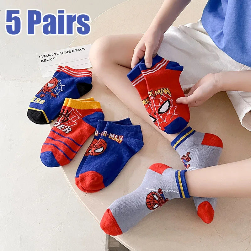 Chaussettes Spiderman enfant courtes – vue frontale