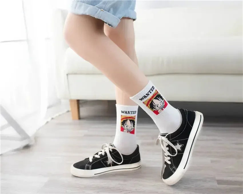 Chaussettes manga – Luffy & Chopper (One Piece)