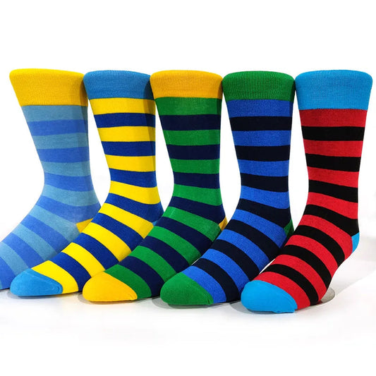 5 Pairs/Pack Cassic Retro Fashion Men Socks Combed Cotton Rhombus Solid Color Argyle Casual Business Dress Party Socks Get ta chaussette  Get ta chaussette