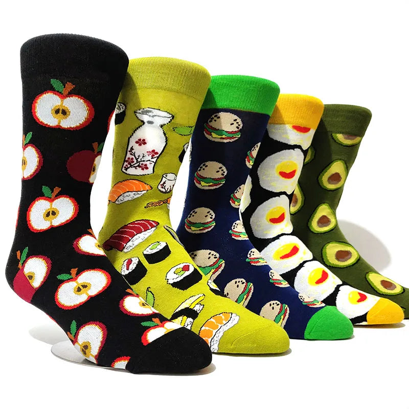 5 Pairs/Pack Cassic Retro Fashion Men Socks Combed Cotton Rhombus Solid Color Argyle Casual Business Dress Party Socks Get ta chaussette  Get ta chaussette