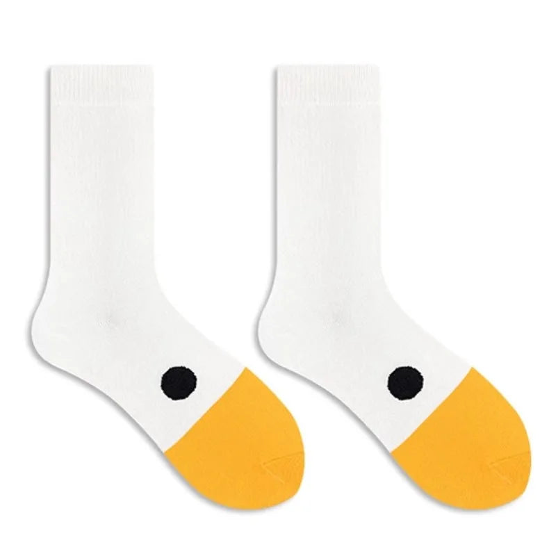 Chaussettes tête d'oie drôles